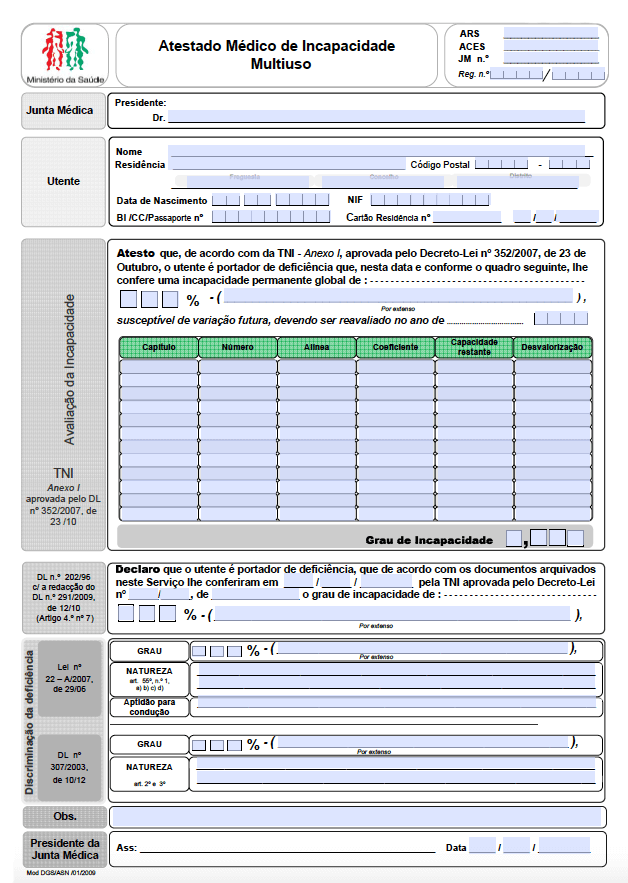 Obtenção de Atestado Médico de Incapacidade Multiuso